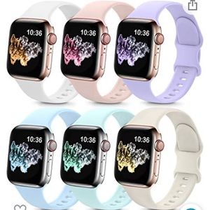 6 Pack Bands Compatible with Apple Watch Band
